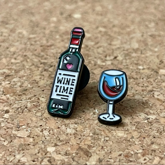 Wine Time Enamel Pin - Picture 3 of 6
